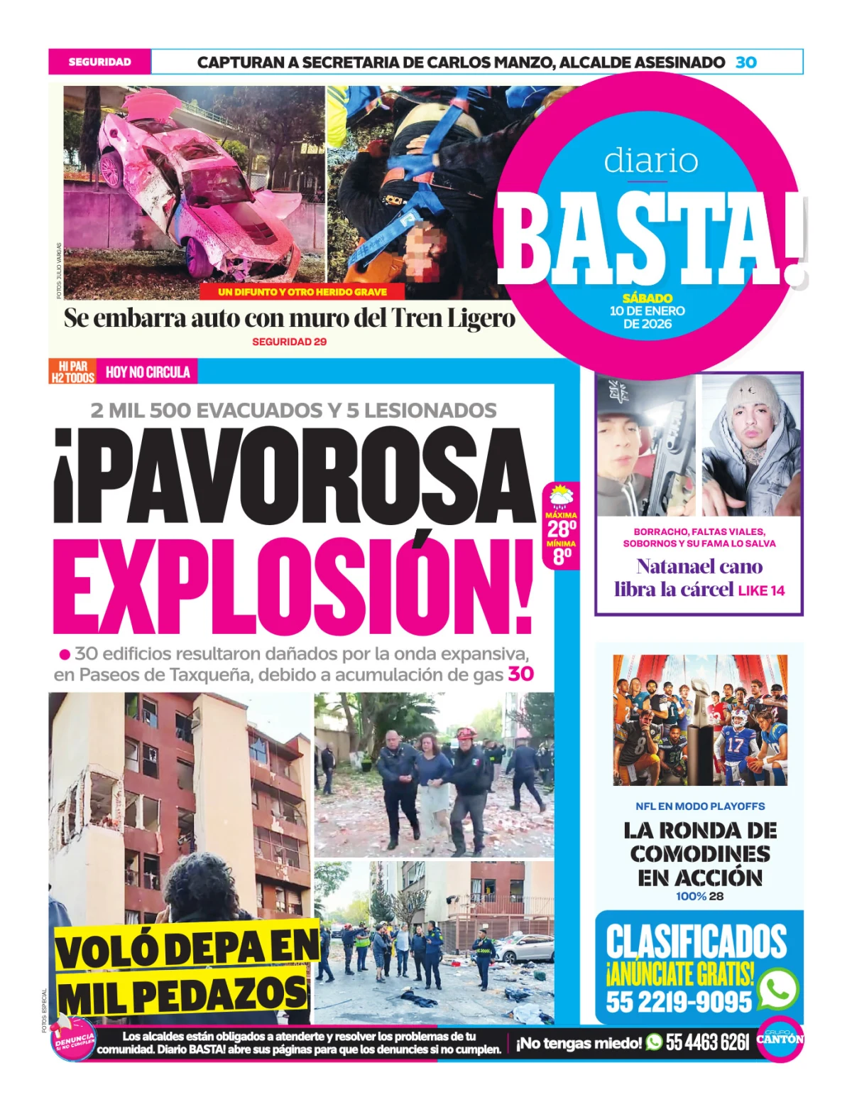 Portada de Basta! (contraportada)