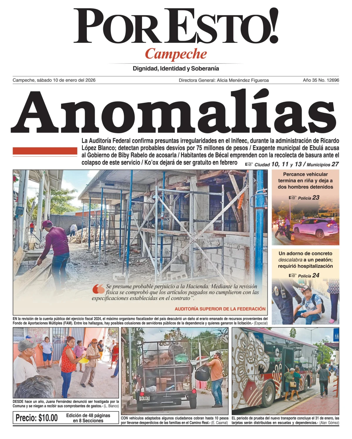 Portada de Por Esto (campeche)