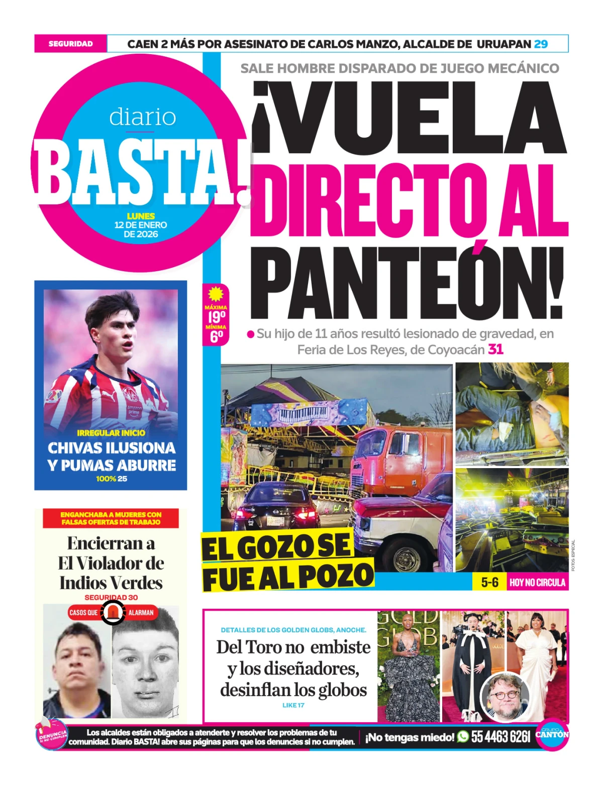 Portada de Basta! (contraportada)