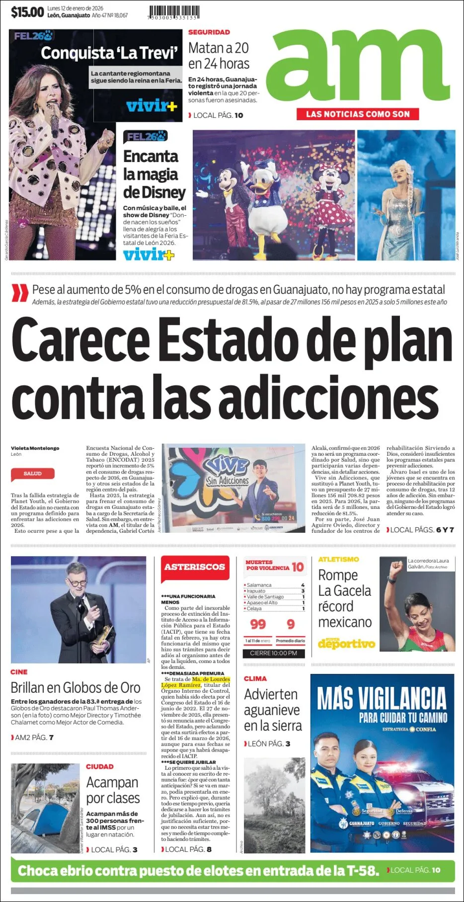 Portada de Am Corredor Industrial del lunes, 12 de enero de 2026