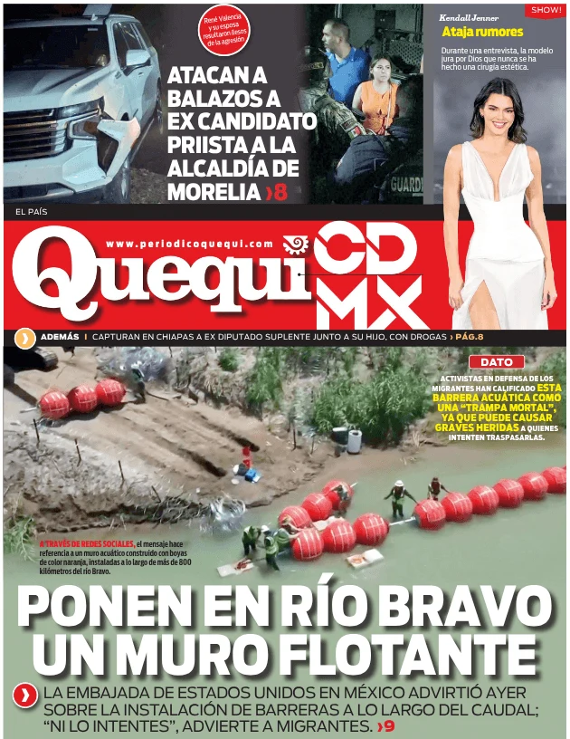 Portada de Quequi CDMX (contraportada) del lunes, 12 de enero de 2026