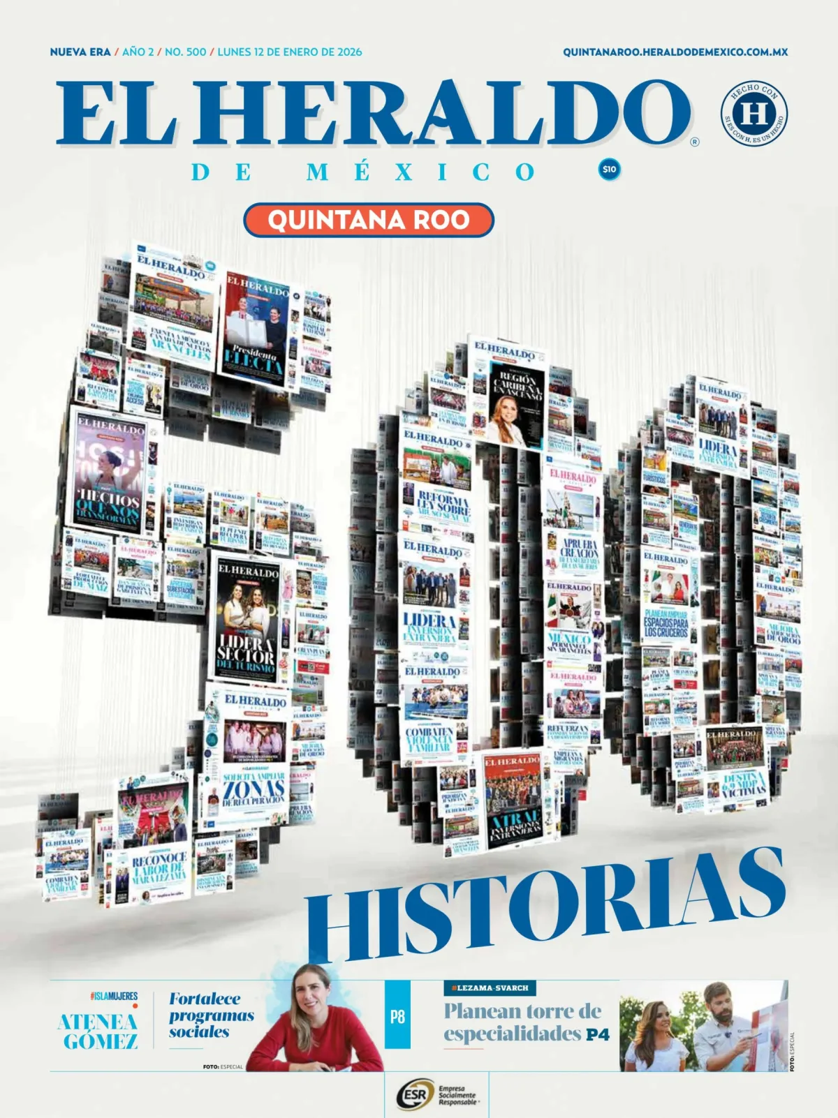 Portada de El Heraldo de Mexico - Quintana Roo