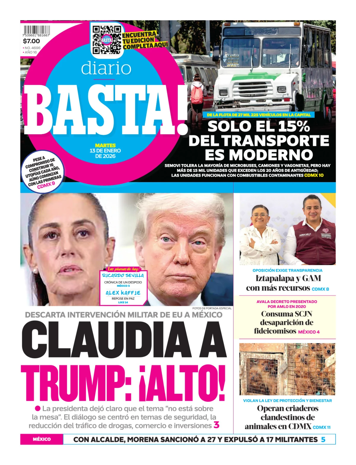 Portada de Basta! (portada)