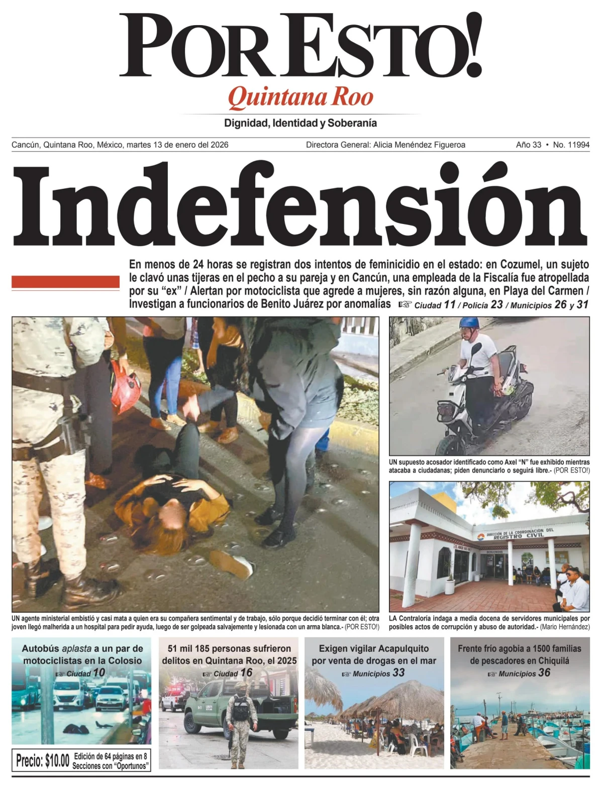 Portada de Por Esto (quintana Roo Cancun)