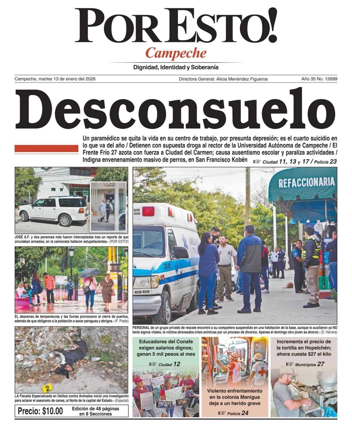 Portada de Por Esto (campeche)