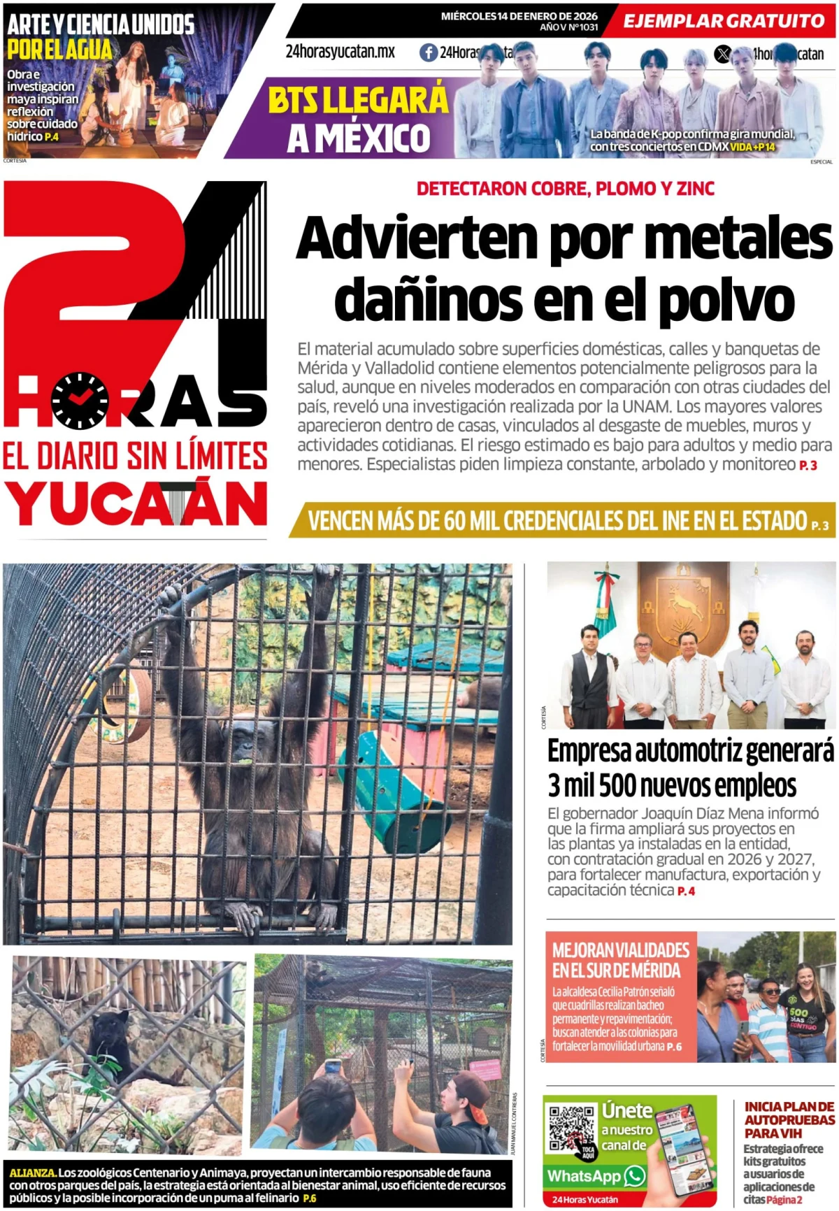 Portada de 24 Horas Yucatan
