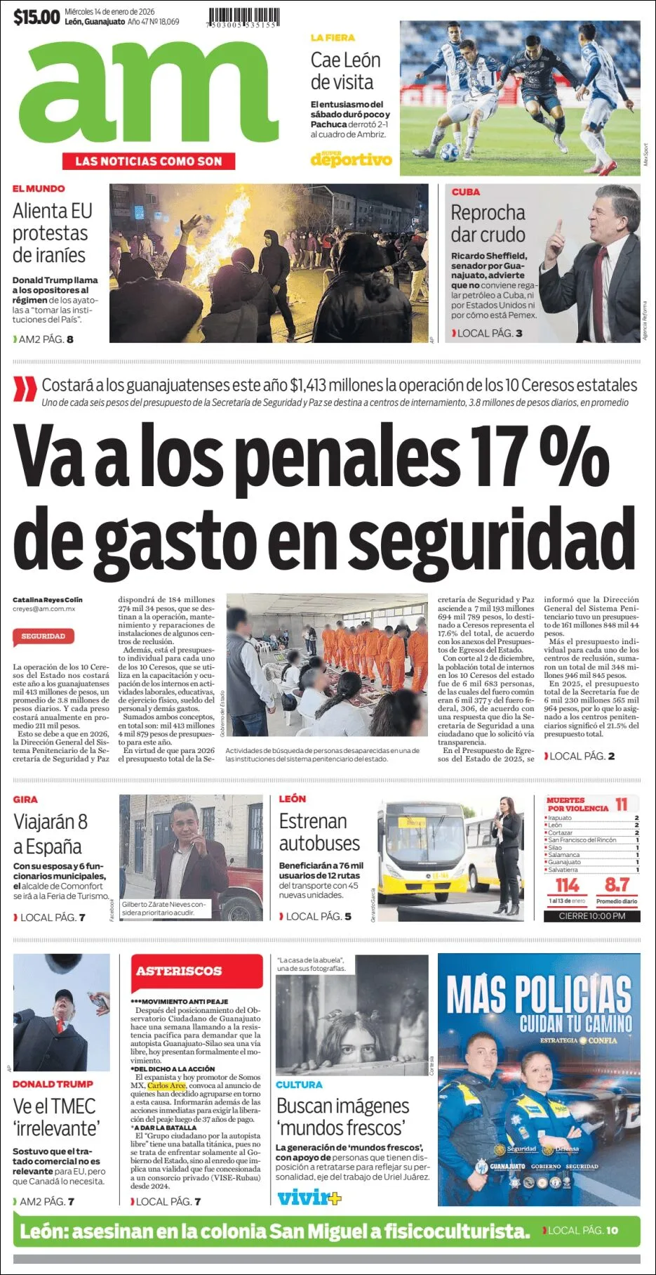 Portada de Am Corredor Industrial del miércoles, 14 de enero de 2026