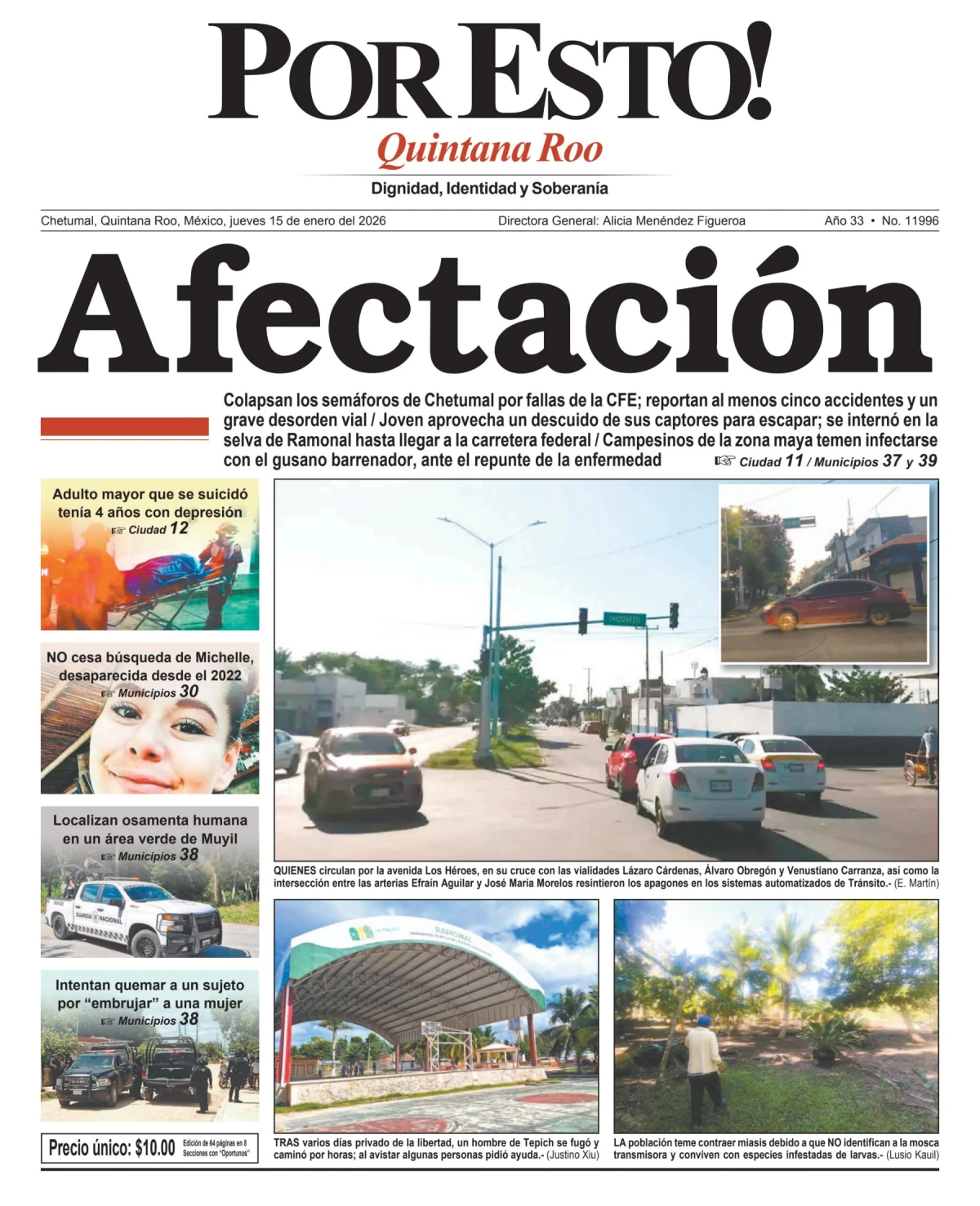 Portada de Por Esto (quintana Roo Chetumal)