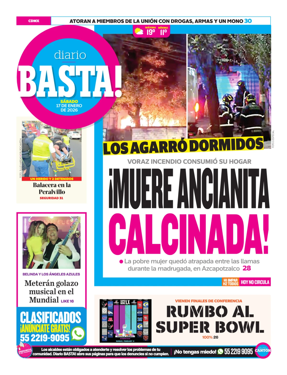 Portada de Basta! (contraportada)
