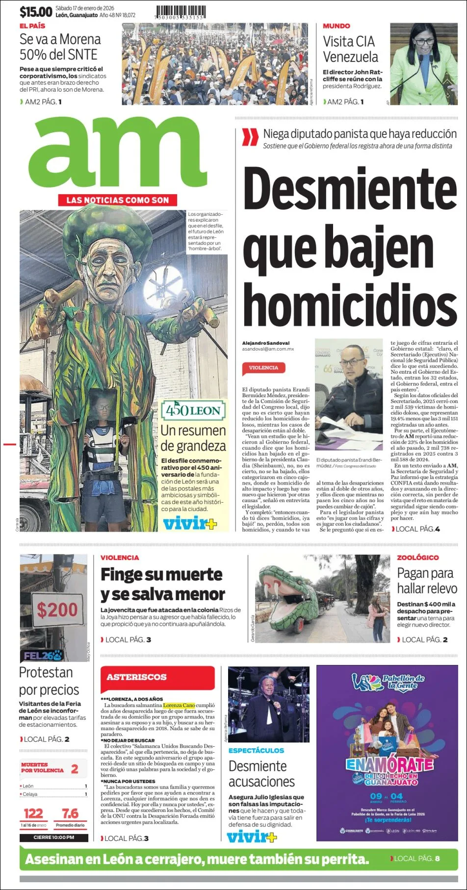 Portada de Am Corredor Industrial del sábado, 17 de enero de 2026