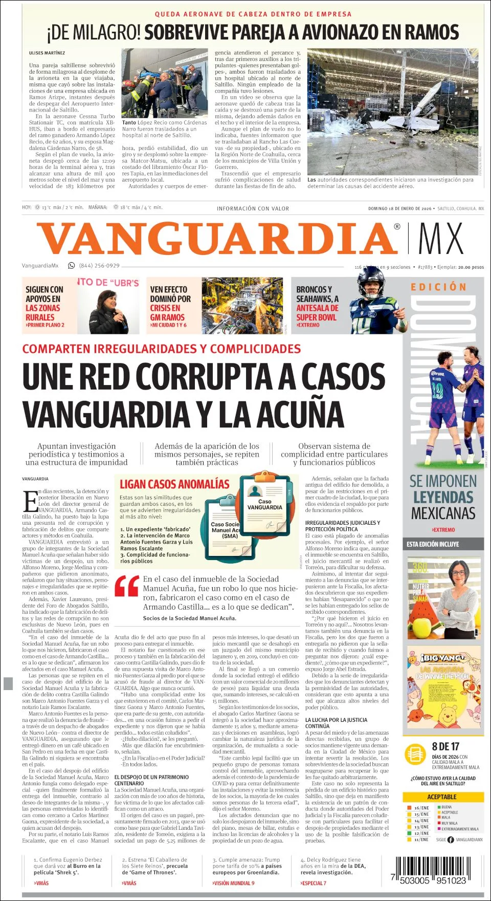 Portada de Vanguardia