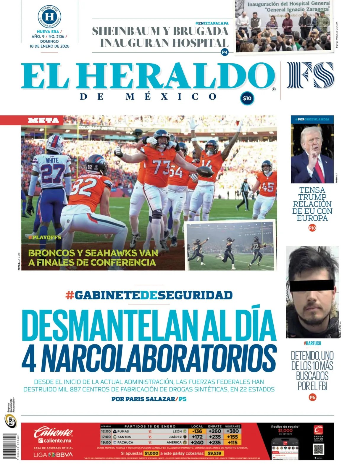 Portada de El Heraldo de Mexico