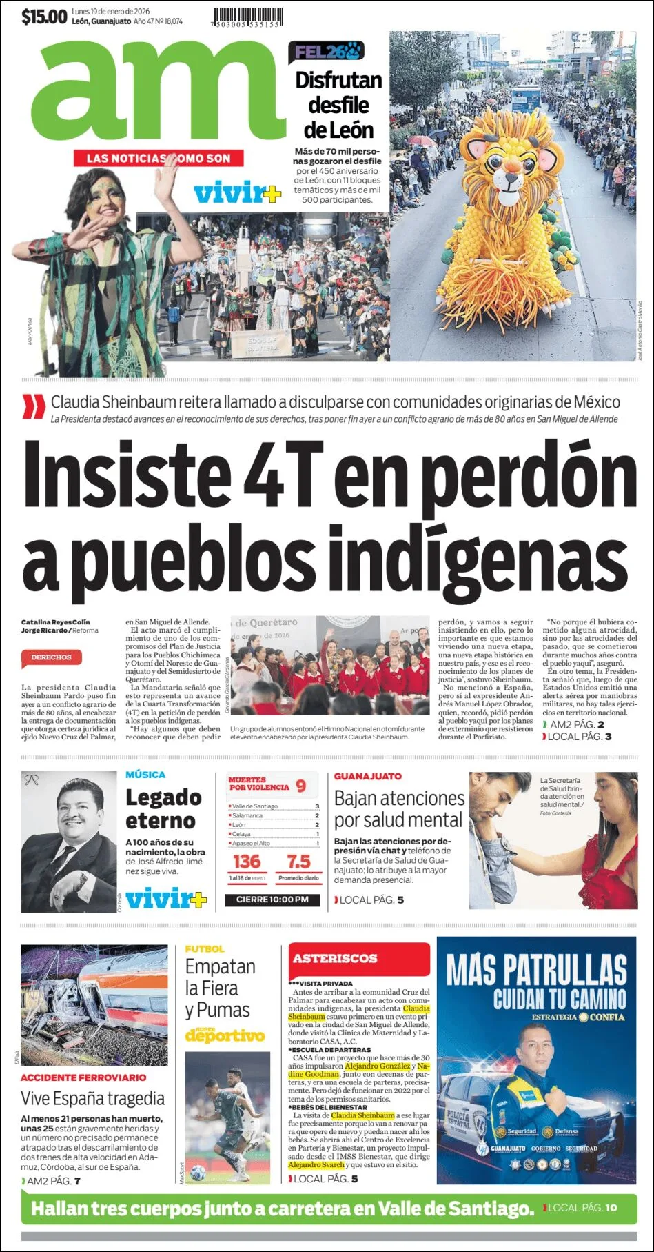 Portada de Am Corredor Industrial del lunes, 19 de enero de 2026
