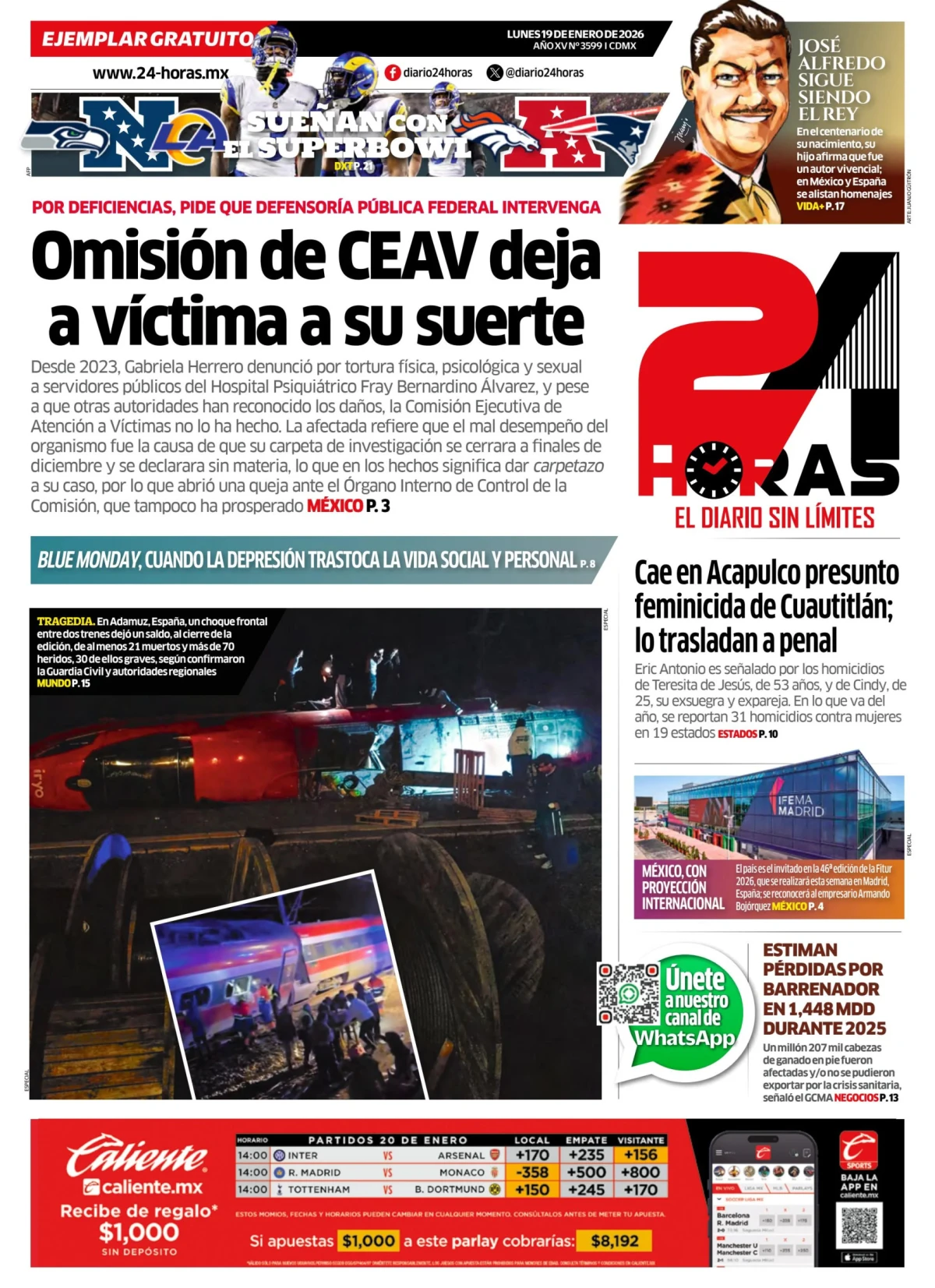 Portada de 24 Horas