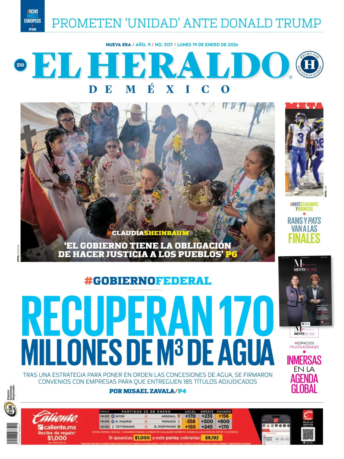 Portada de El Heraldo de Mexico