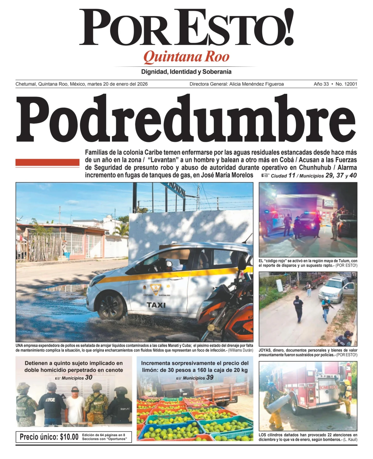 Portada de Por Esto (quintana Roo Chetumal)