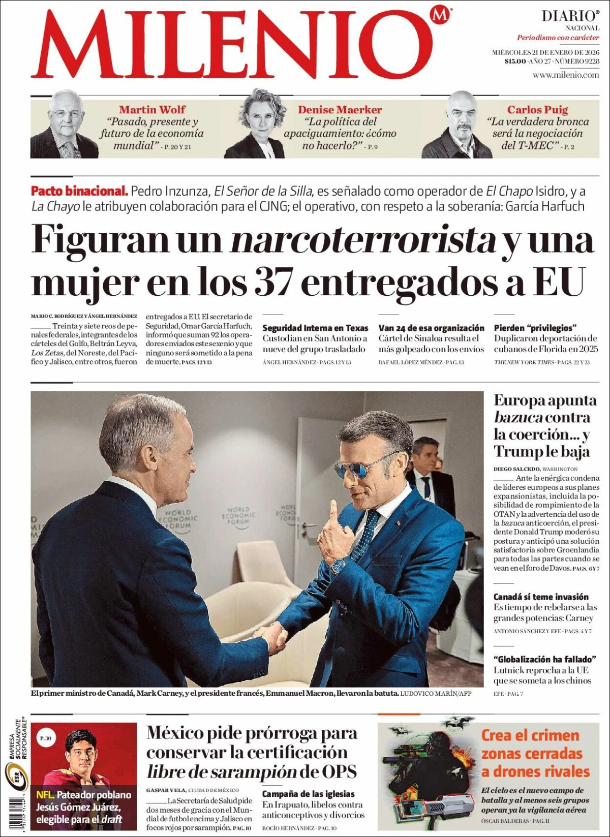 Portada de Milenio