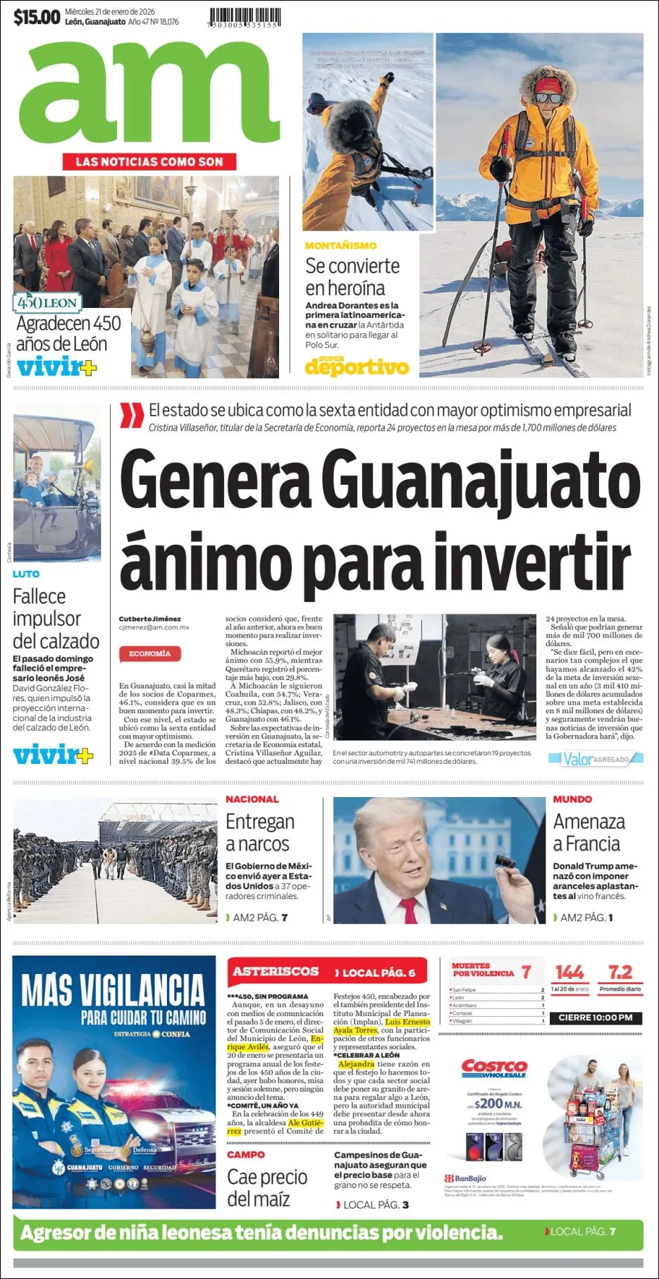 Portada de Am Corredor Industrial del miércoles, 21 de enero de 2026