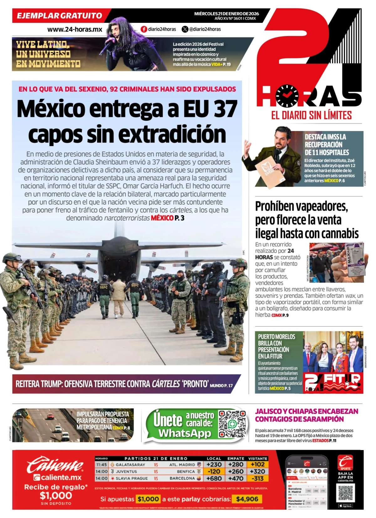 Portada de 24 Horas
