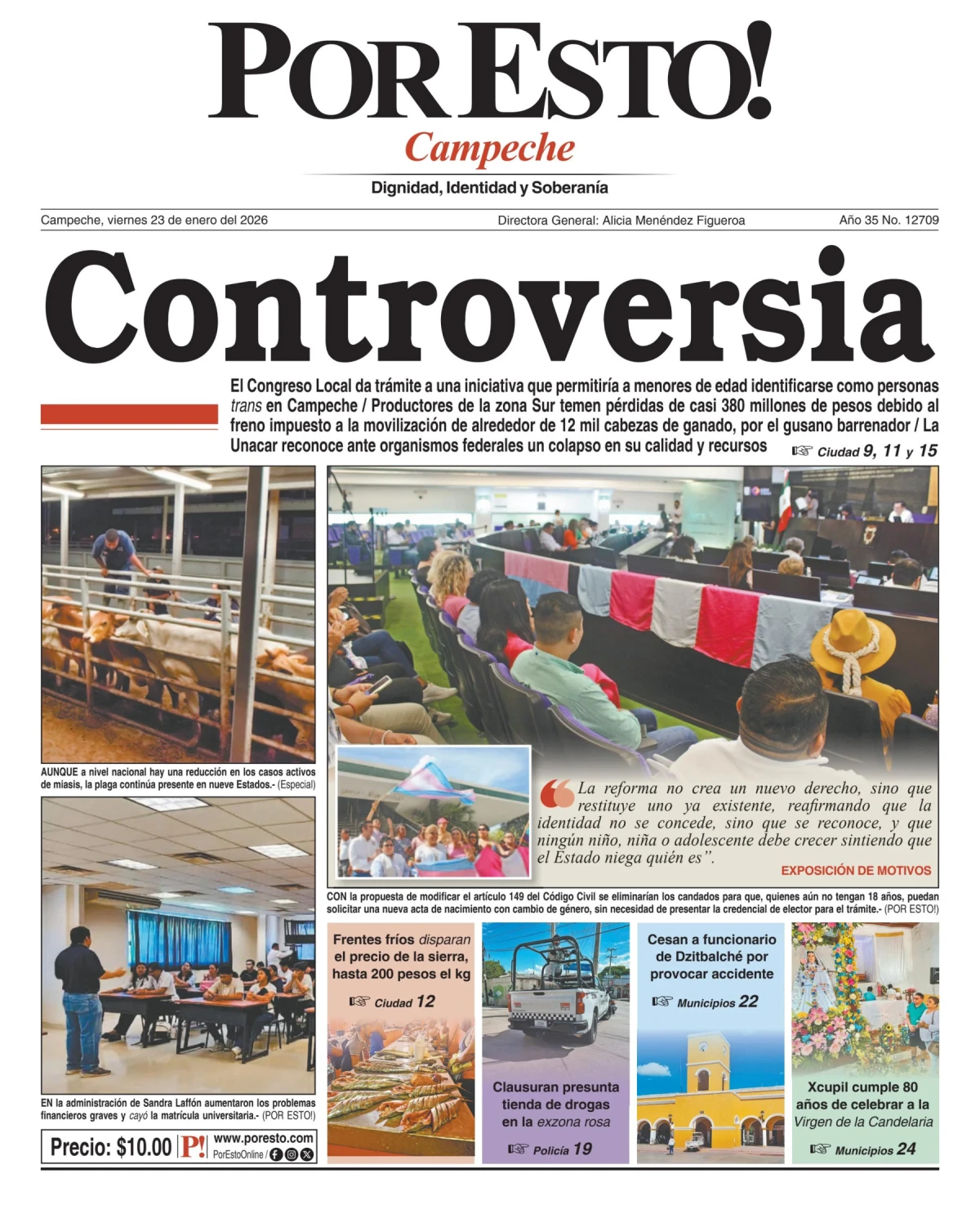 Portada de Por Esto (campeche)