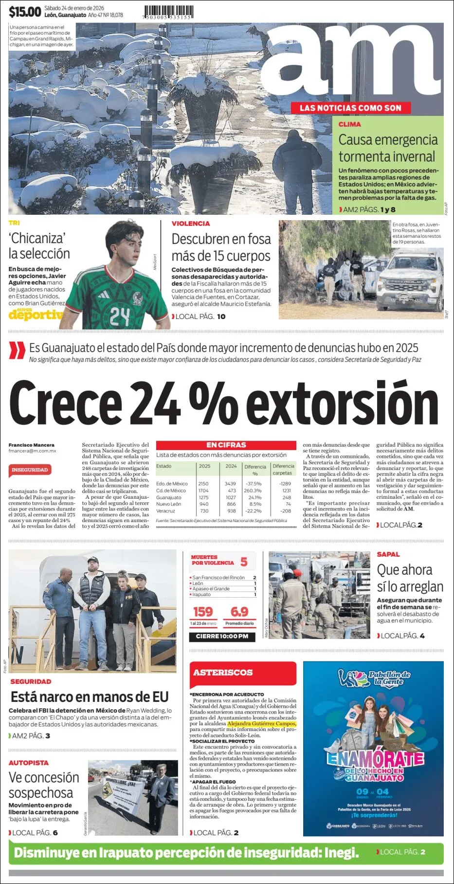 Portada de Am Corredor Industrial del sábado, 24 de enero de 2026