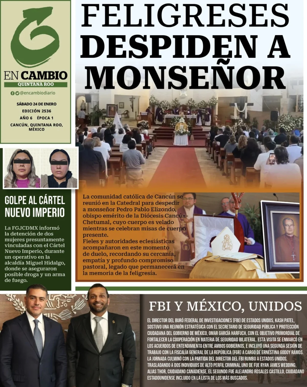 Portada de En Cambio - Quintana Roo (contraportada)