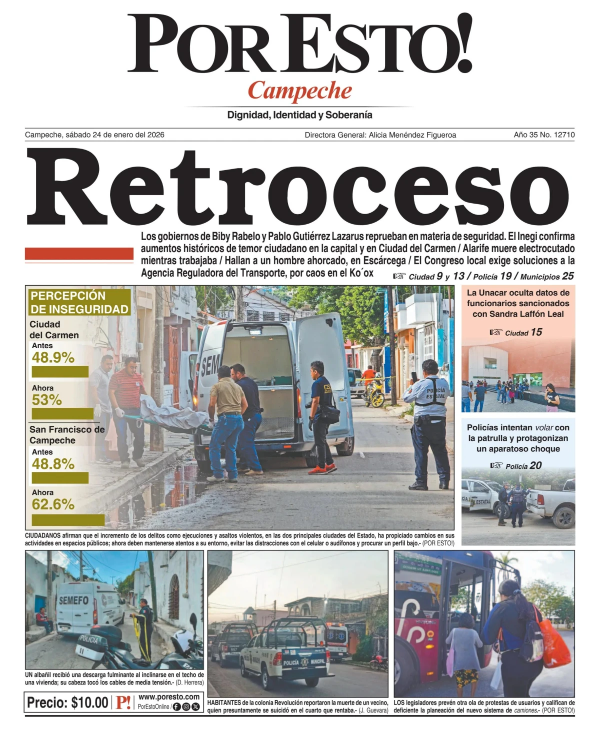 Portada de Por Esto (campeche)