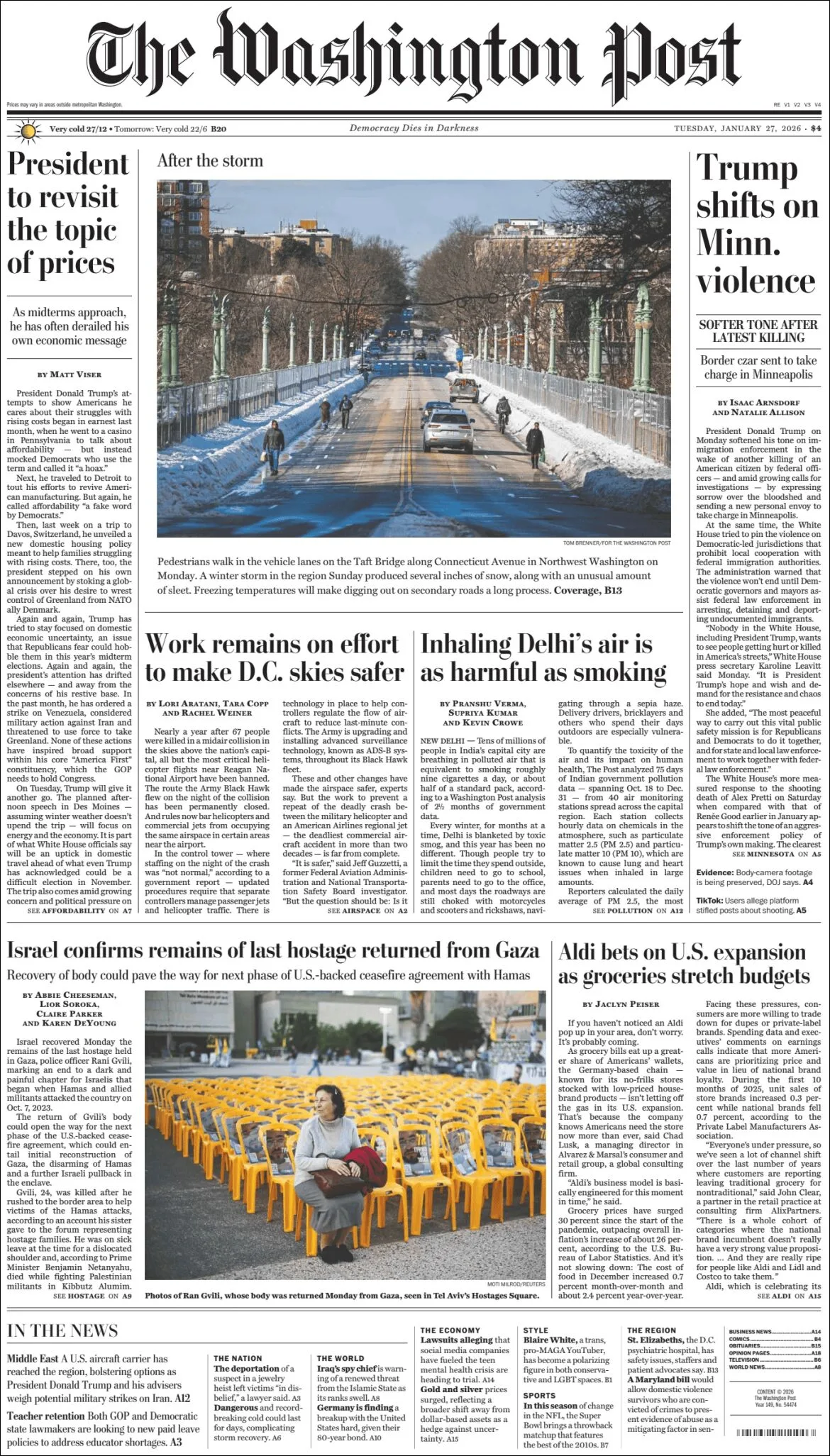 Portada de The Washington Post