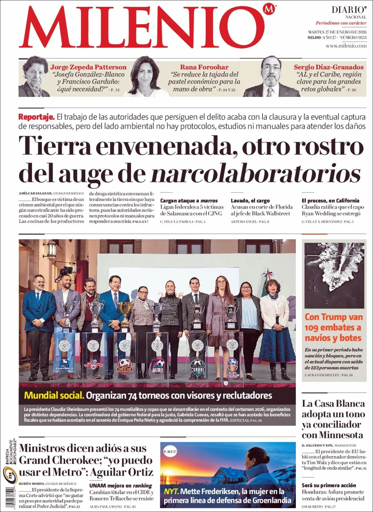 Portada de Milenio