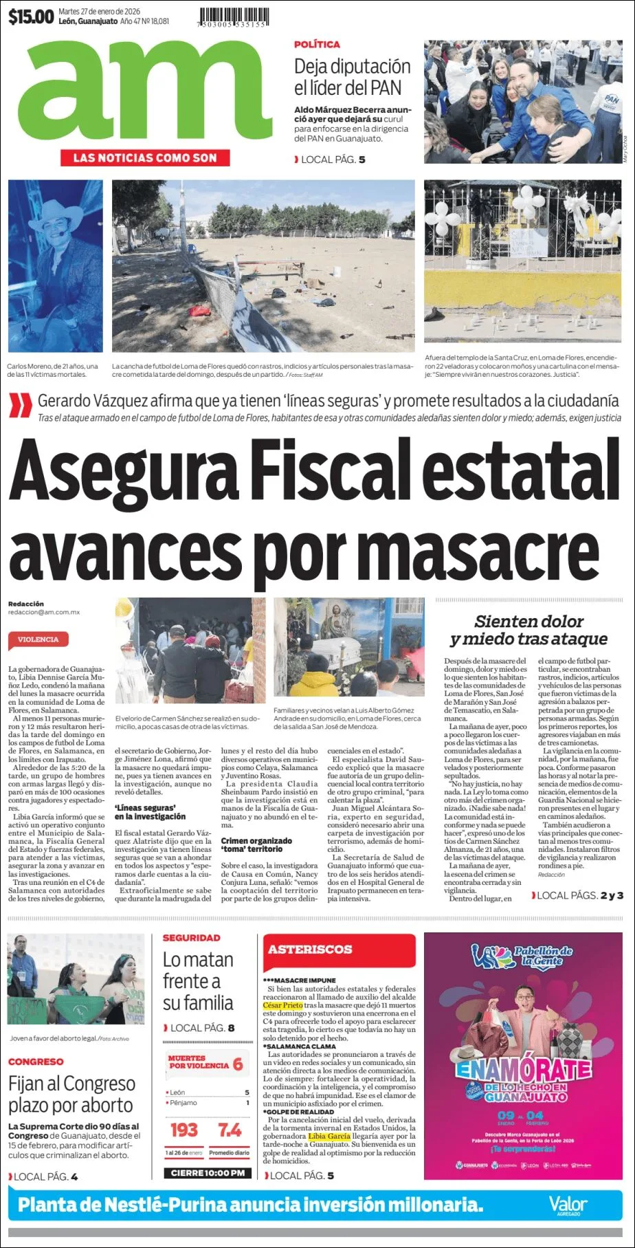 Portada de Am Corredor Industrial del martes, 27 de enero de 2026