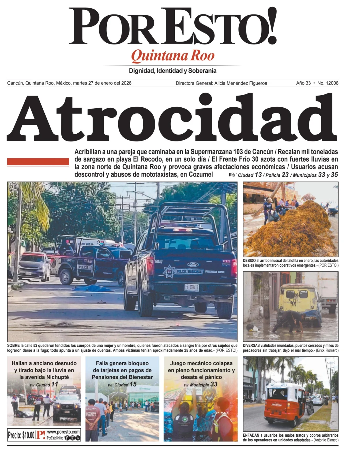 Portada de Por Esto (quintana Roo Cancun)