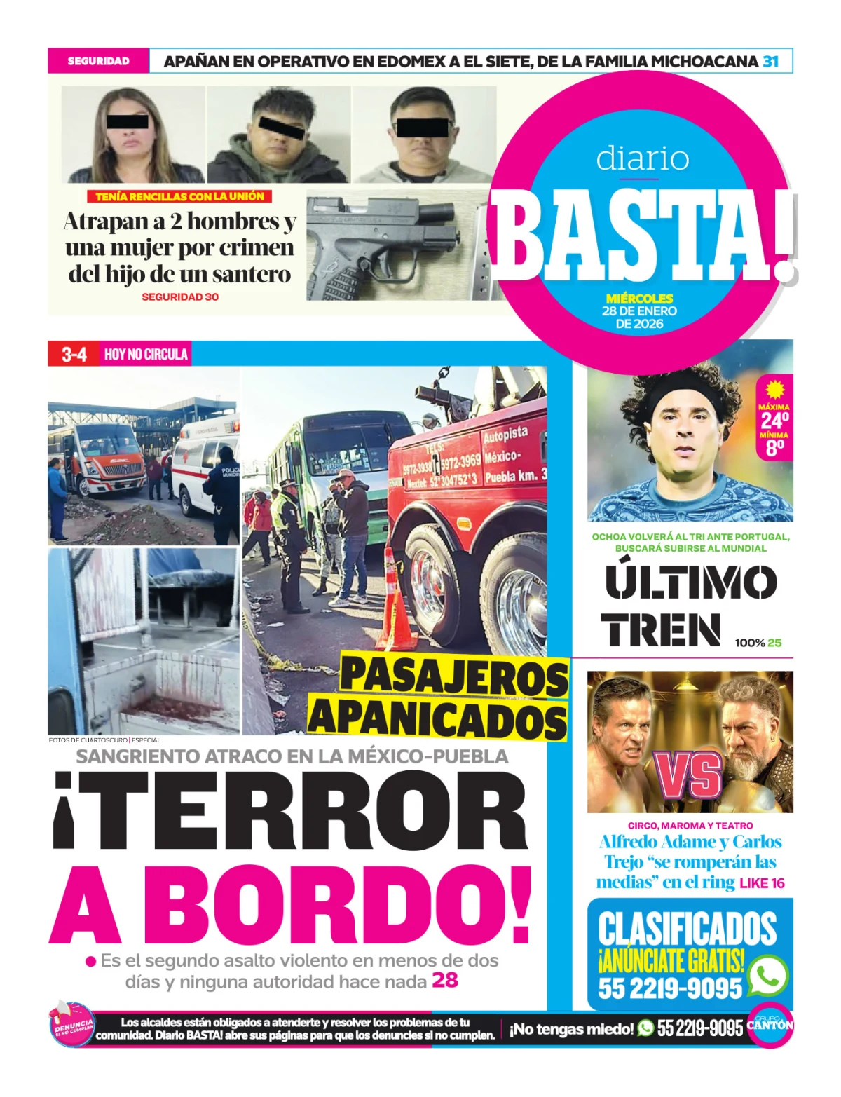 Portada de Basta! (contraportada)