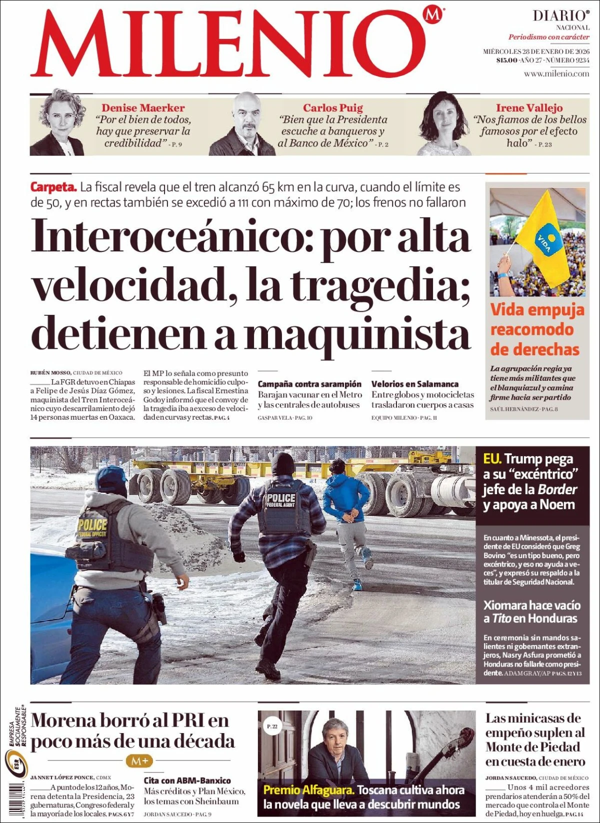 Portada de Milenio