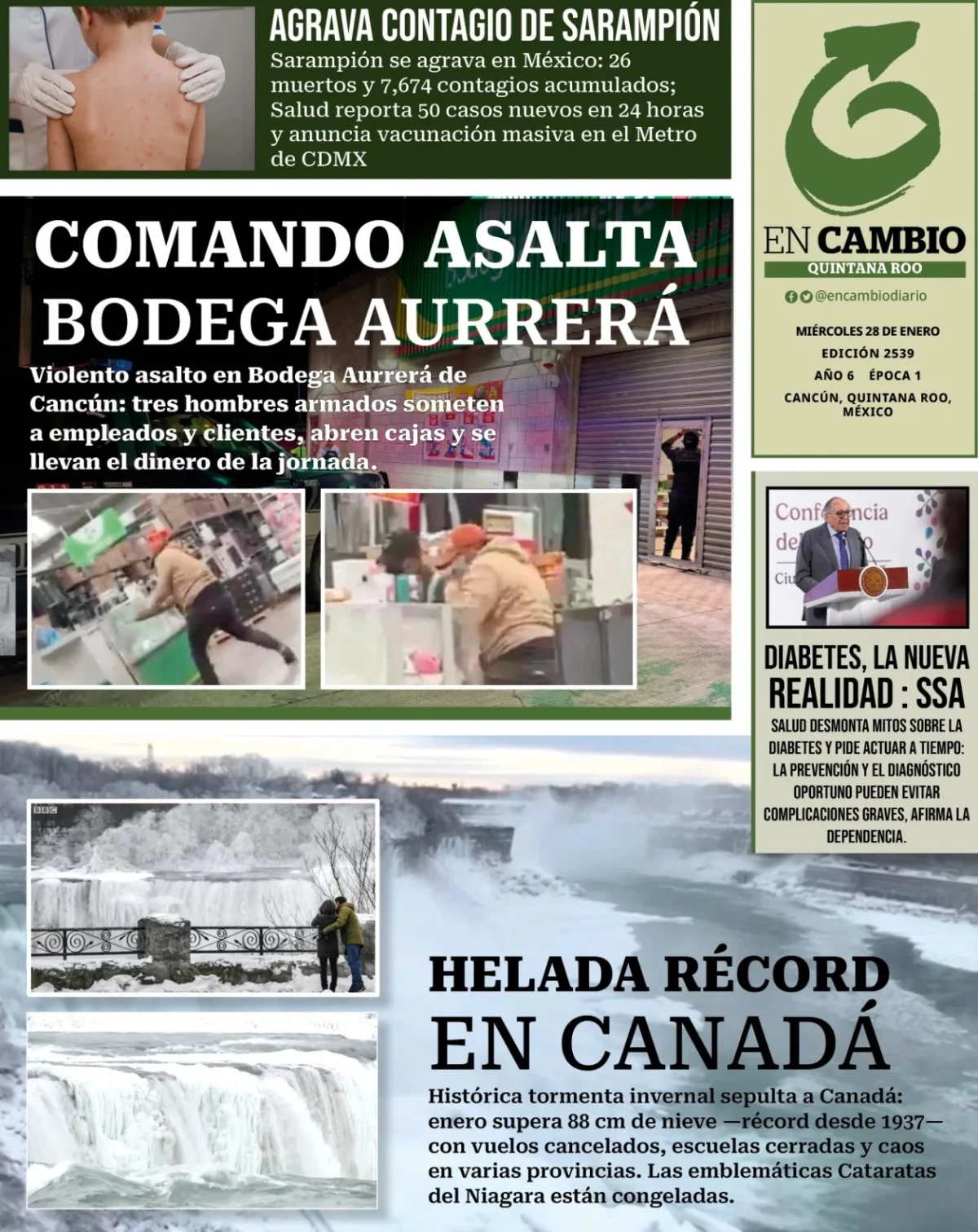 Portada de En Cambio - Quintana Roo (portada)