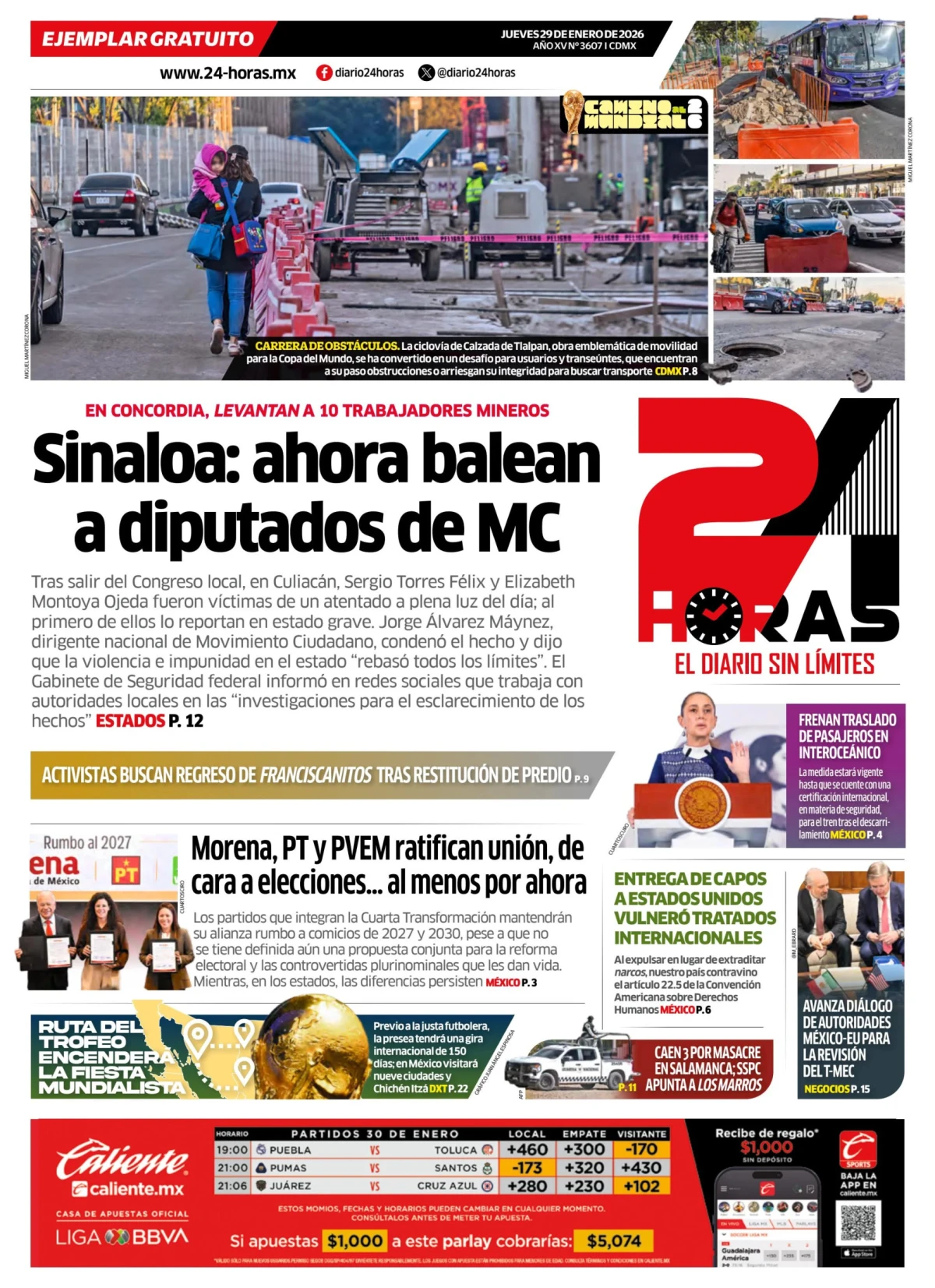 Portada de 24 Horas