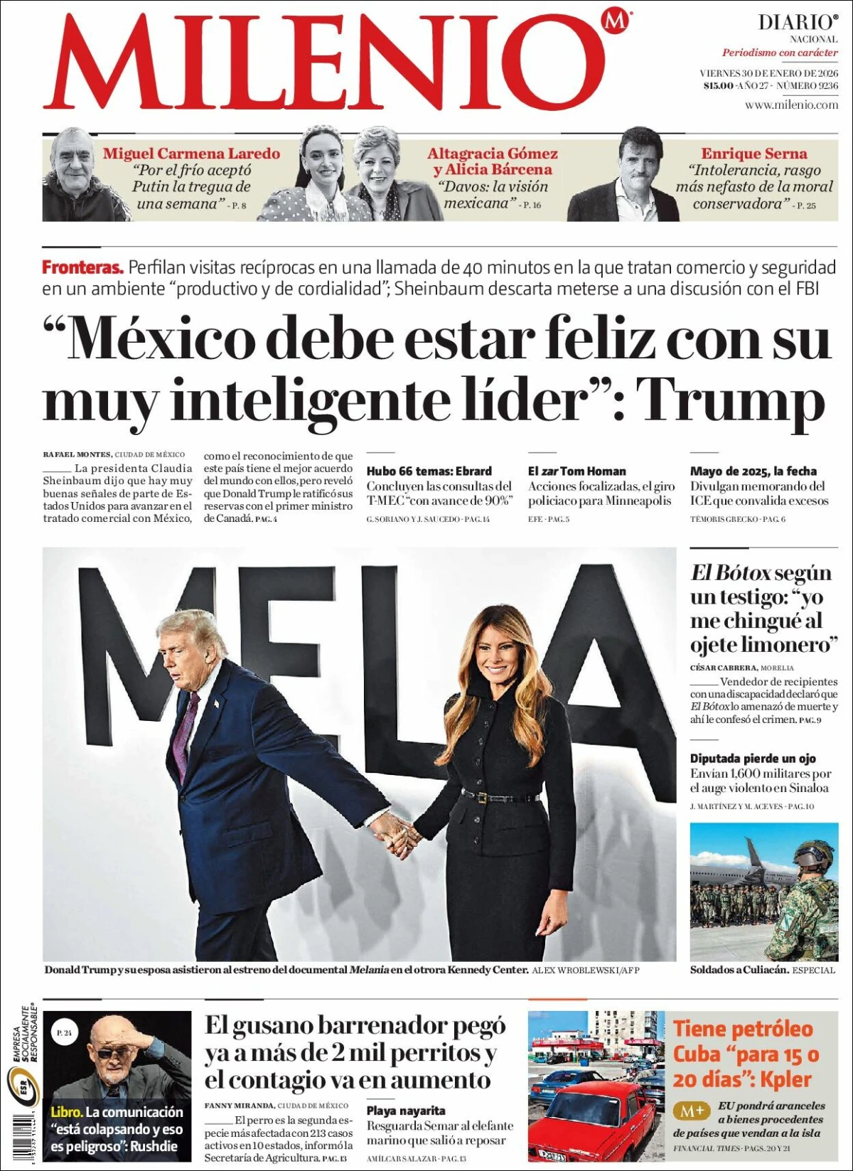 Portada de Milenio