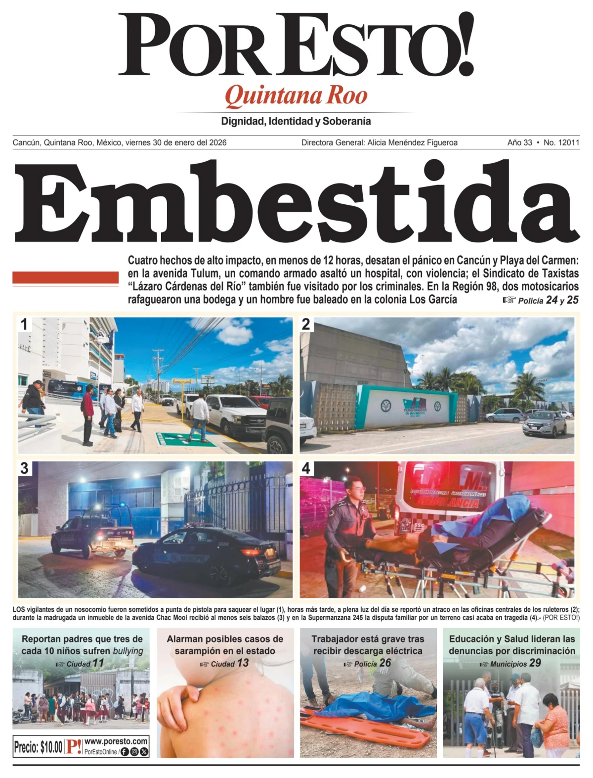 Portada de Por Esto (quintana Roo Cancun)