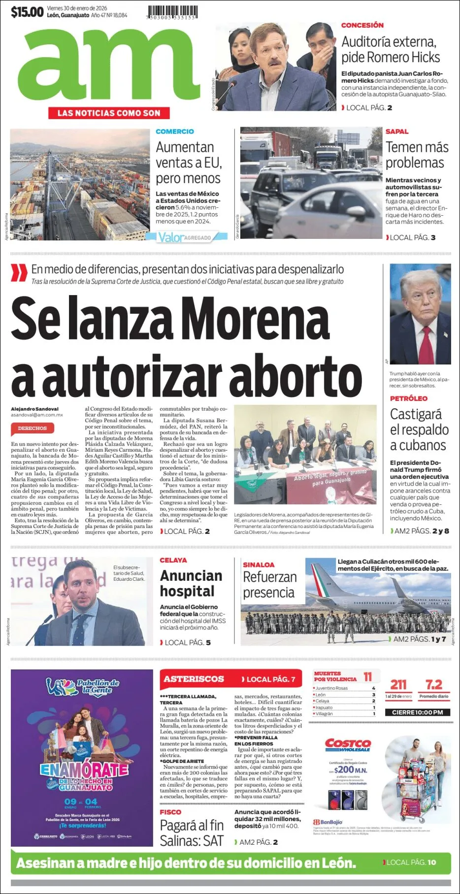 Portada de Am Corredor Industrial del viernes, 30 de enero de 2026