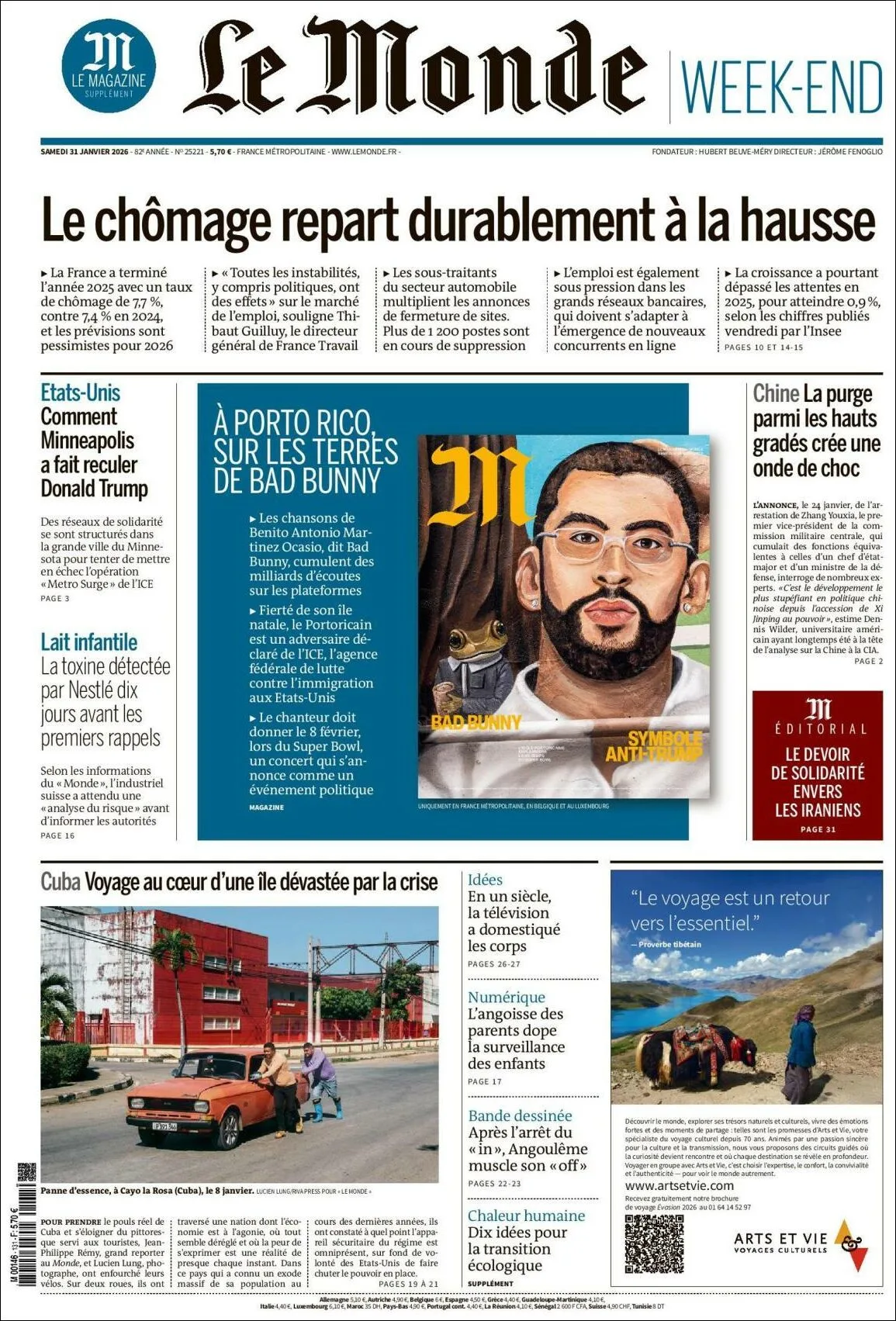 Portada de Le Monde