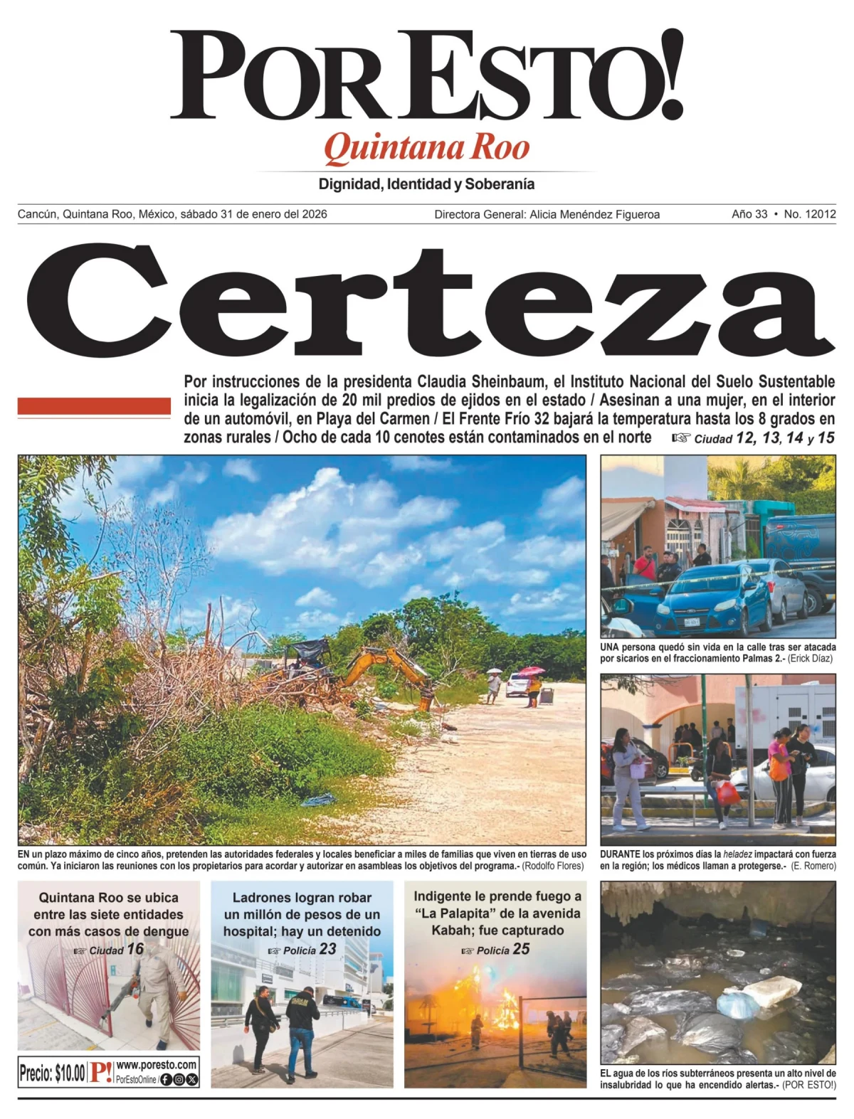 Portada de Por Esto (quintana Roo Cancun)