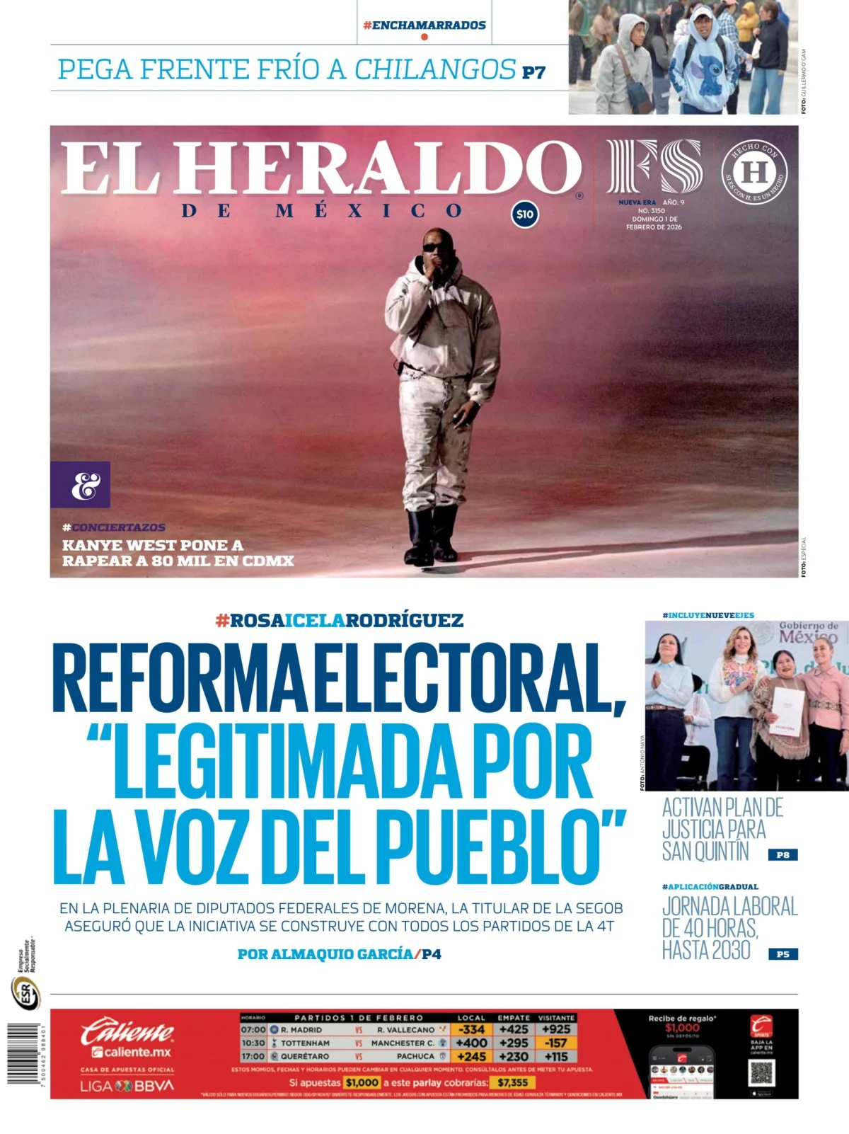 Portada de El Heraldo de Mexico