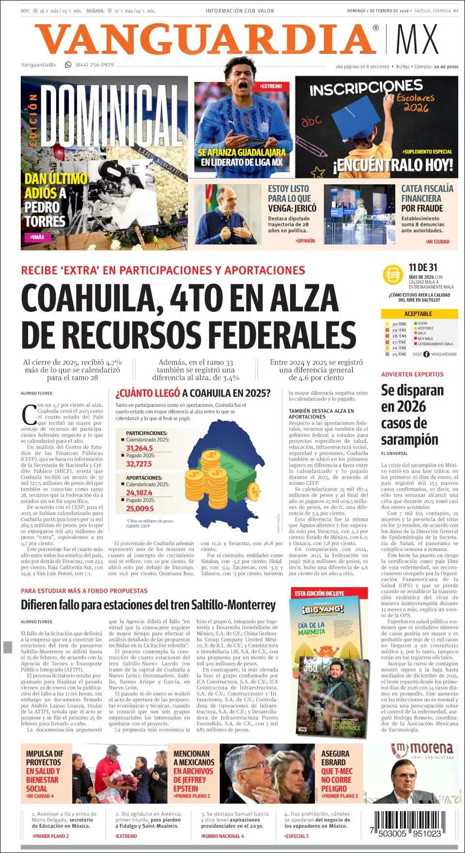 Portada de Vanguardia