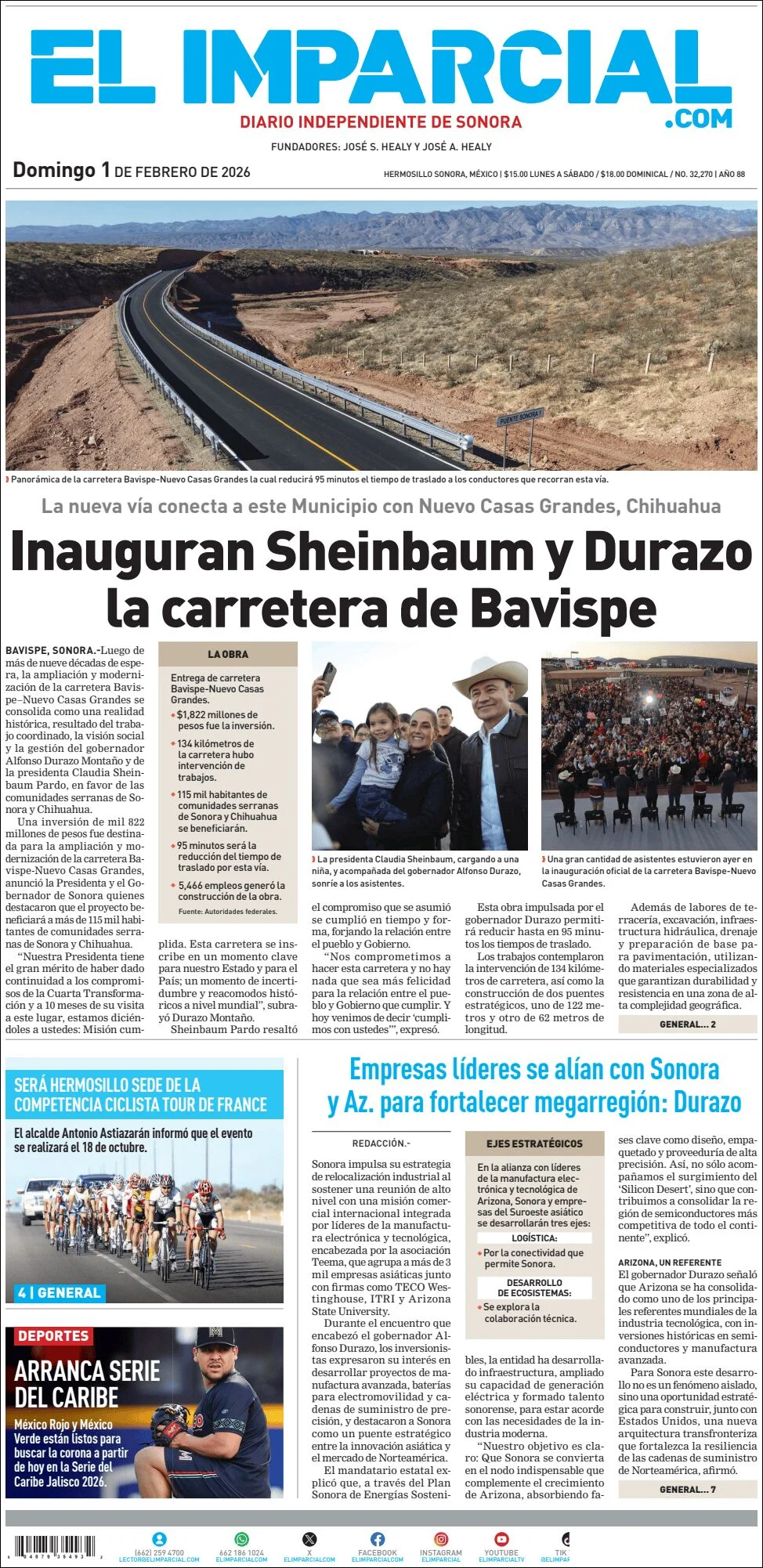 Portada de El Imparcial