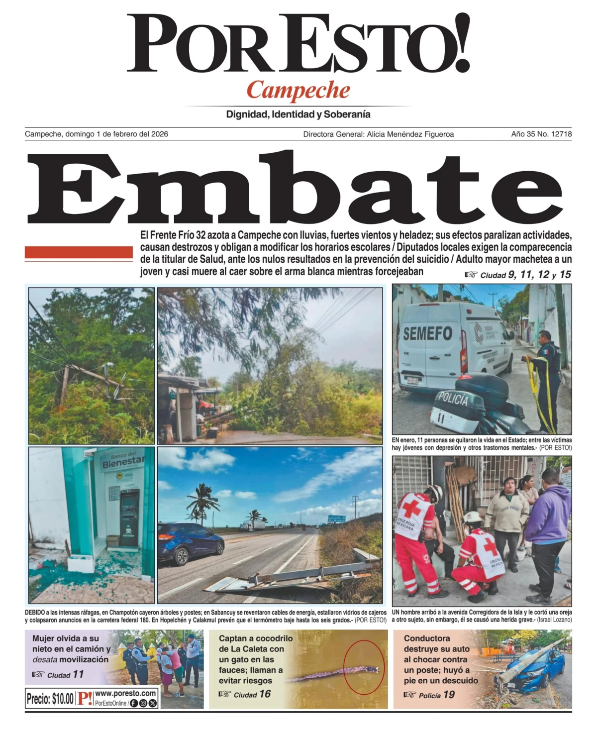 Portada de Por Esto (campeche)
