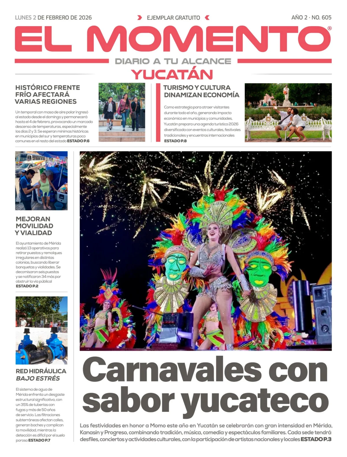 Portada de El Momento Yucatan