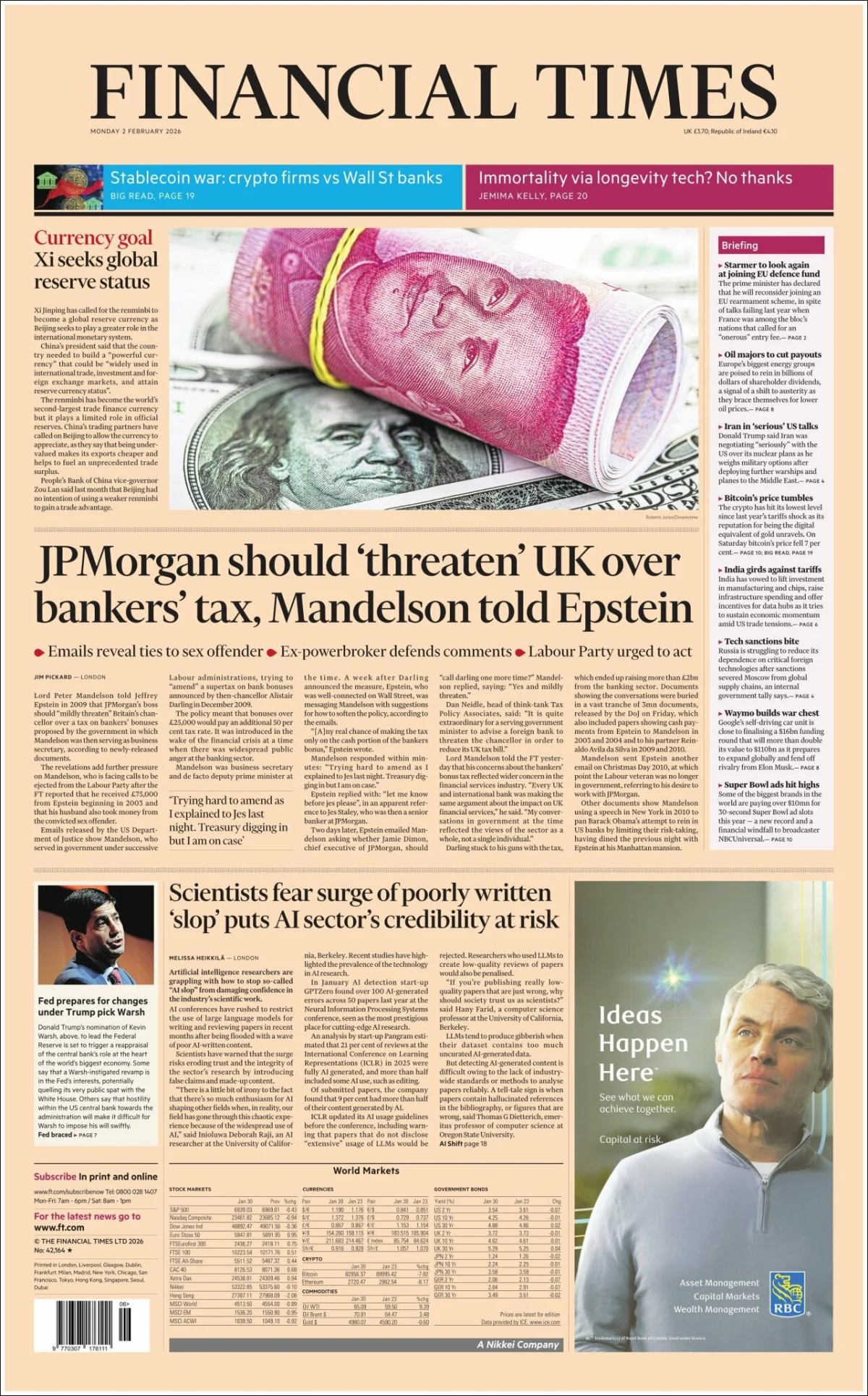 Portada de Financial Times