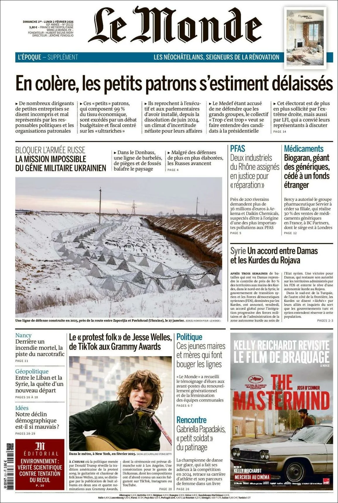 Portada de Le Monde