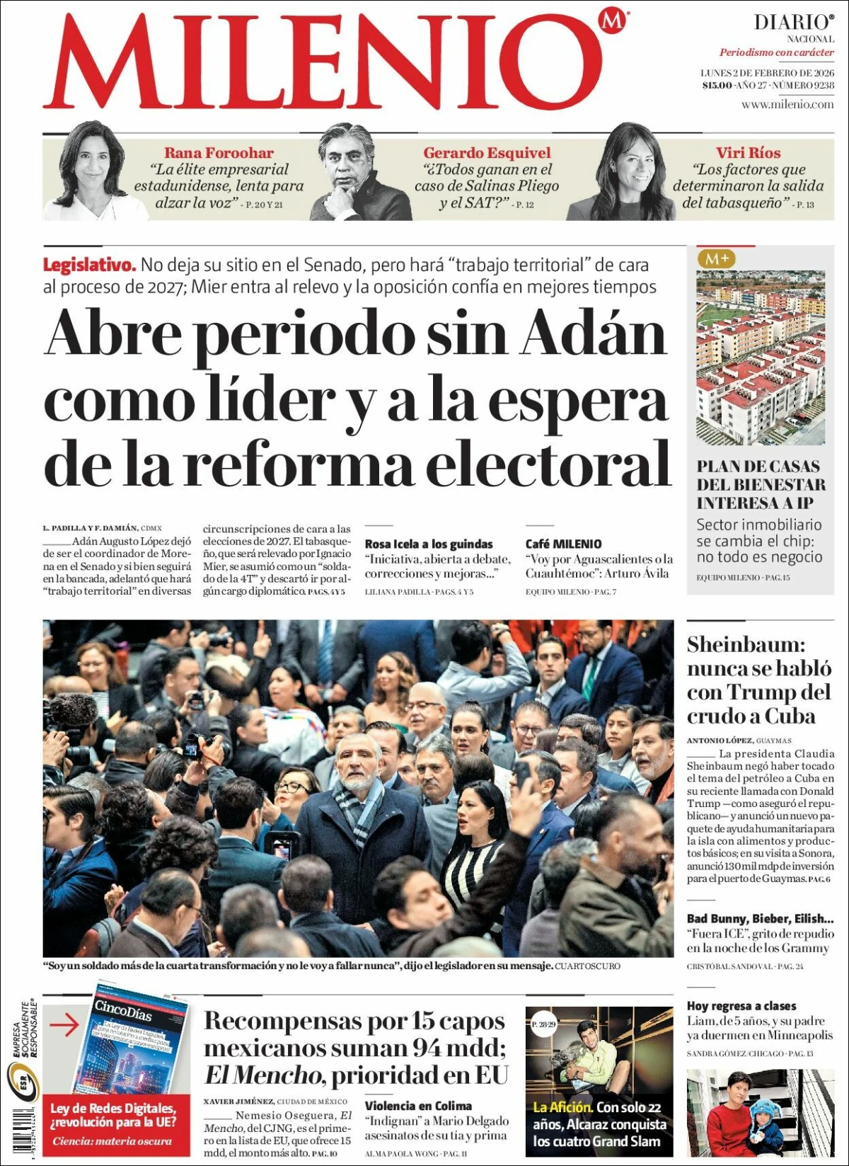 Portada de Milenio