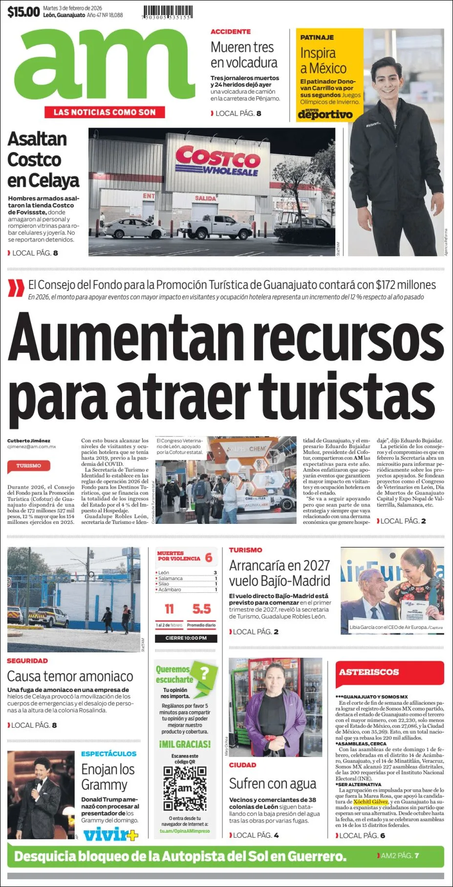 Portada de Am Corredor Industrial del martes, 3 de febrero de 2026