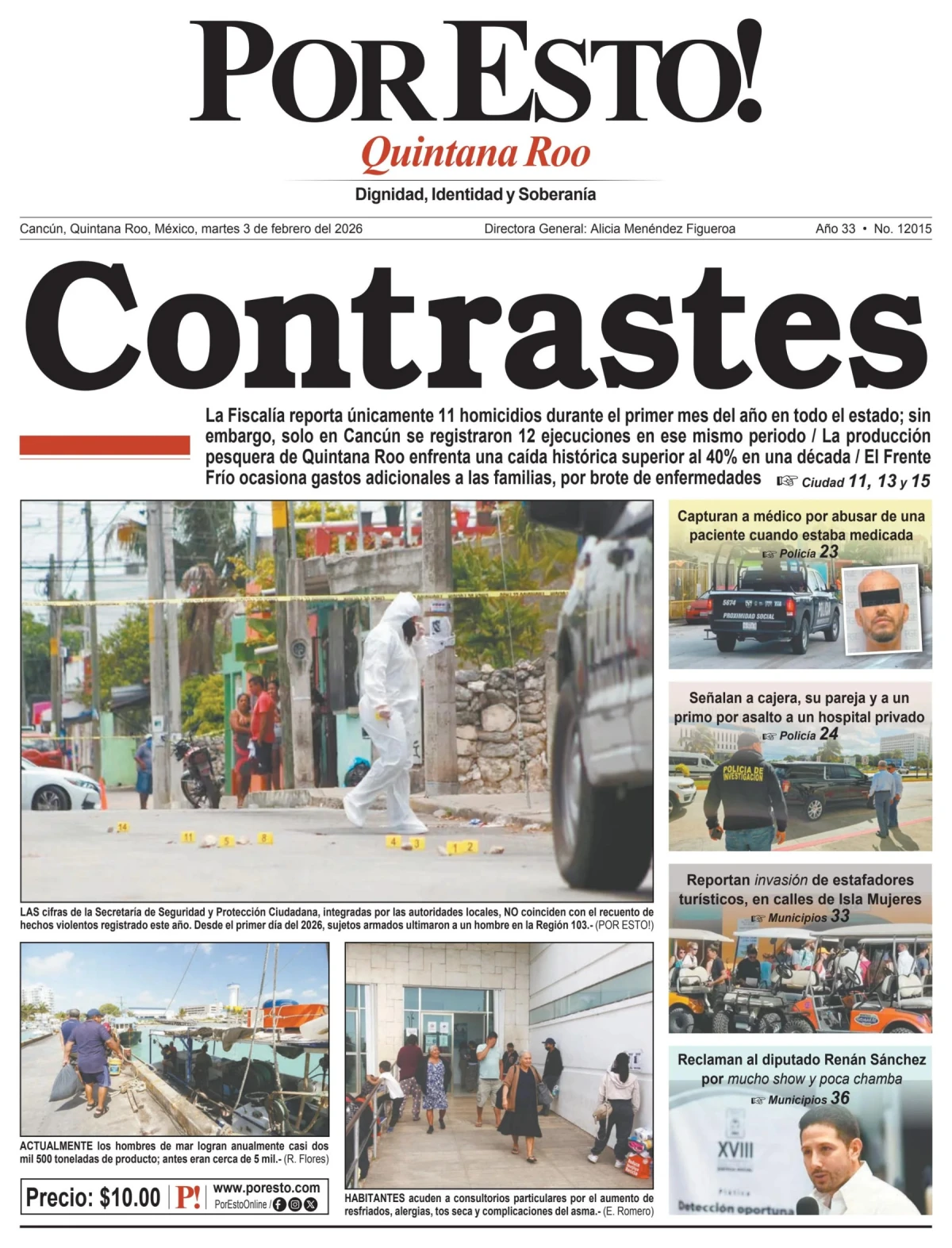 Portada de Por Esto (quintana Roo Cancun)